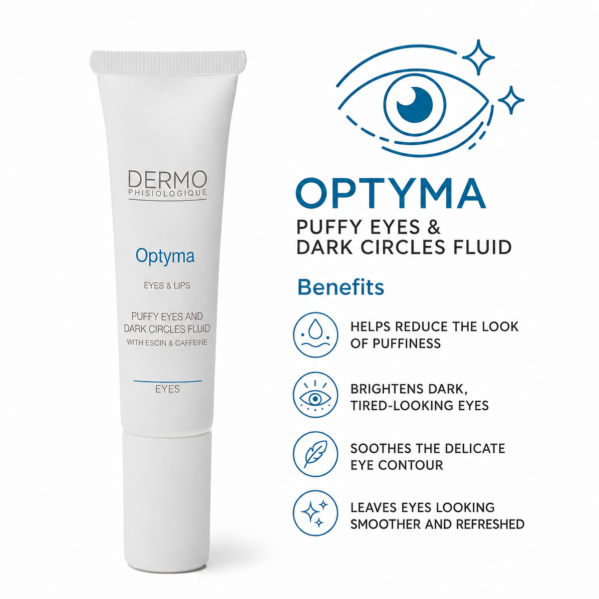Eye Serum for Dark Circles & Puffy Eyes | Optyma | DermoPH USA